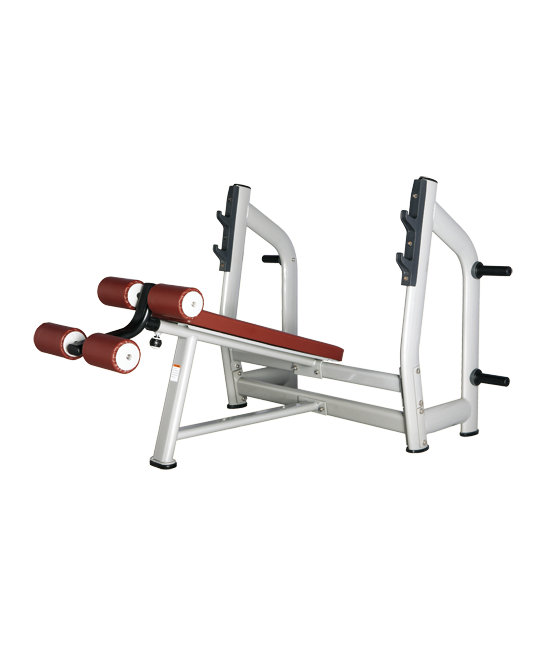 BRONZE GYM H-024 Скамья для жима с отрицательным наклоном (ЧЕРНЫЙ)